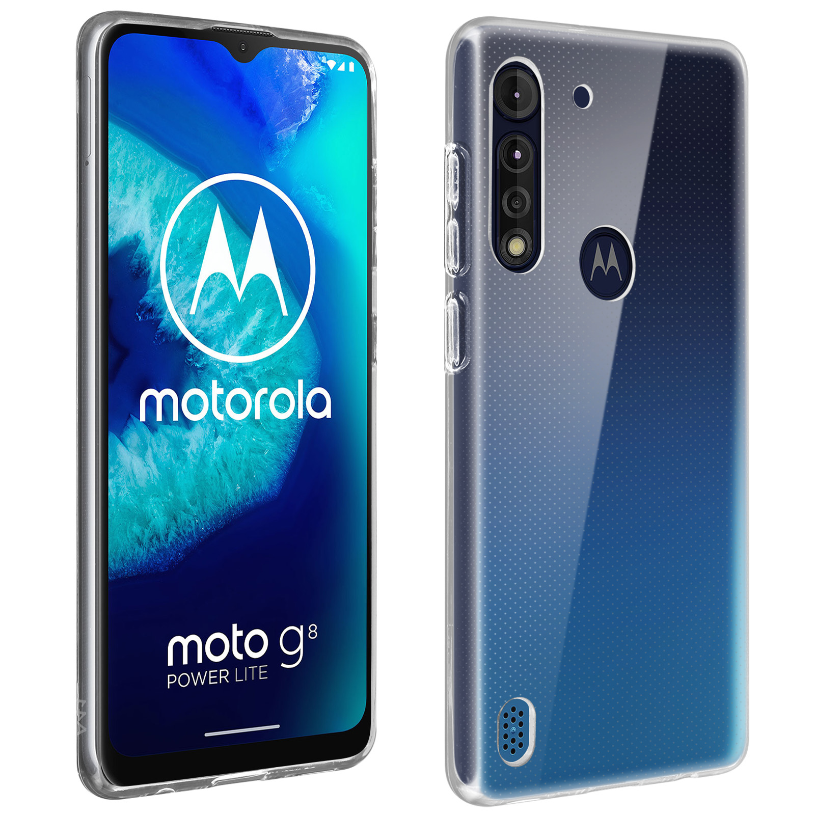 Power Transparent Motorola, Skin Moto Lite, Backcover, AKASHI Series, G8