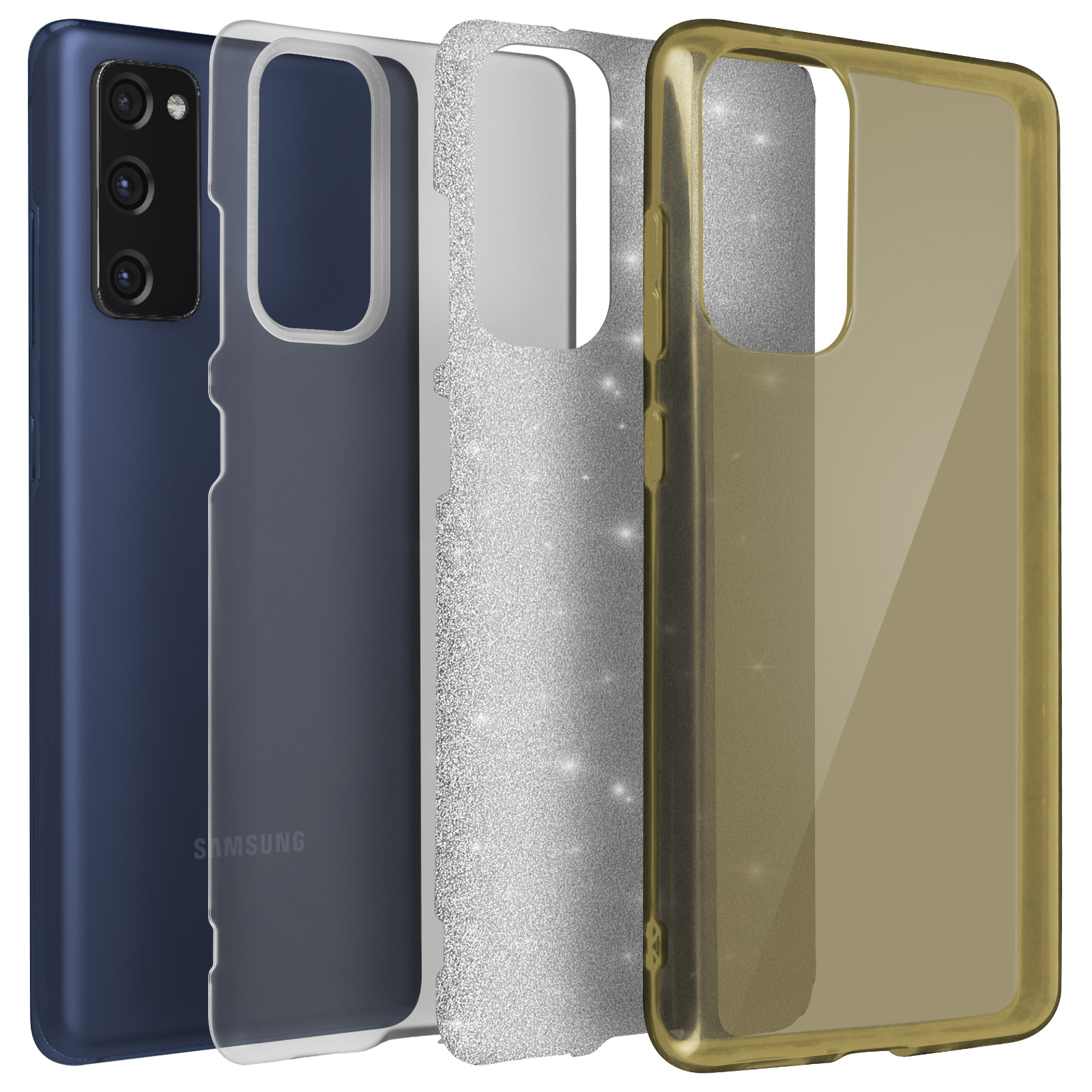 Telefono con più strati protettivi. Include telefono, custodia e protezione schermo.