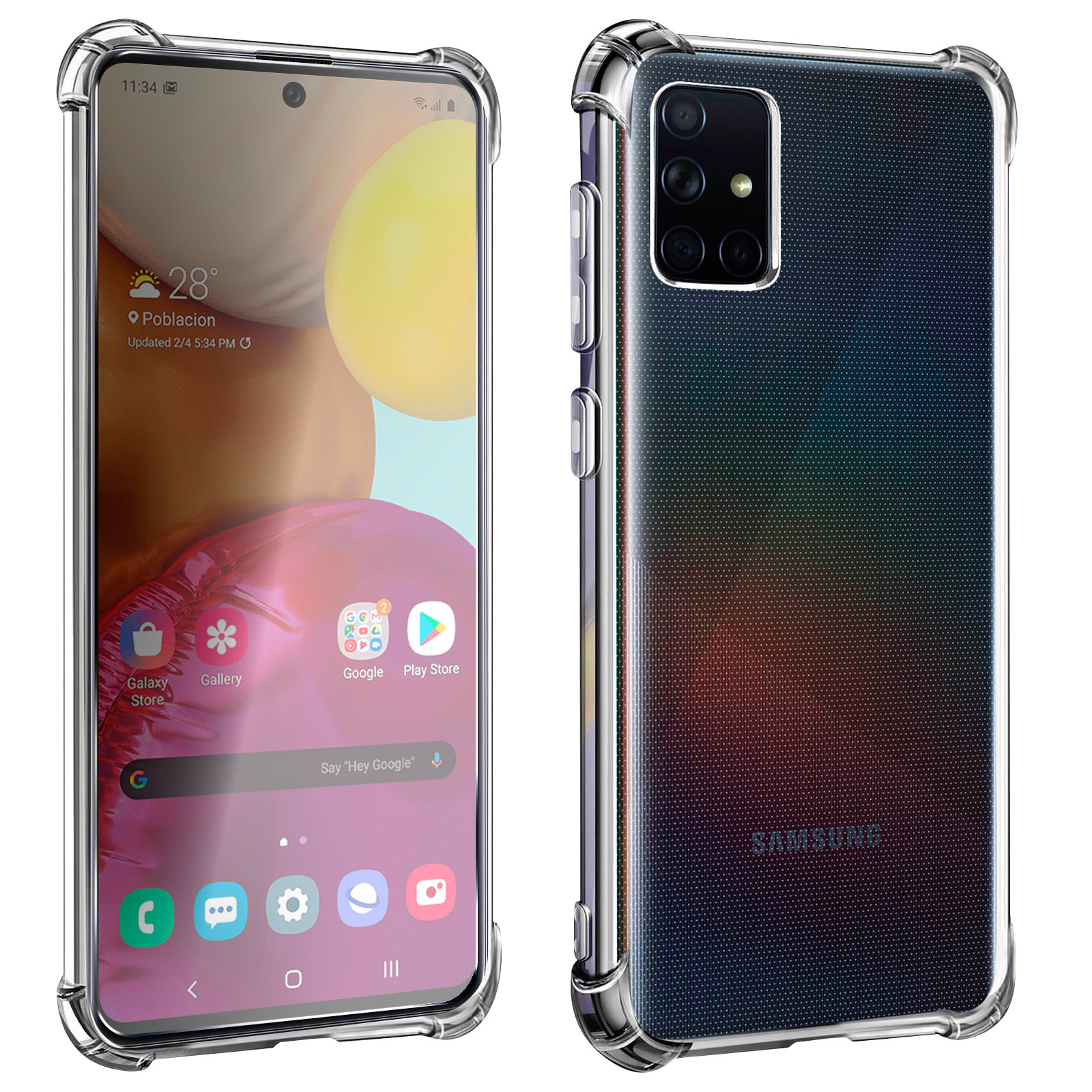 A71, Prems AVIZAR Galaxy Backcover, Samsung, Transparent Series,