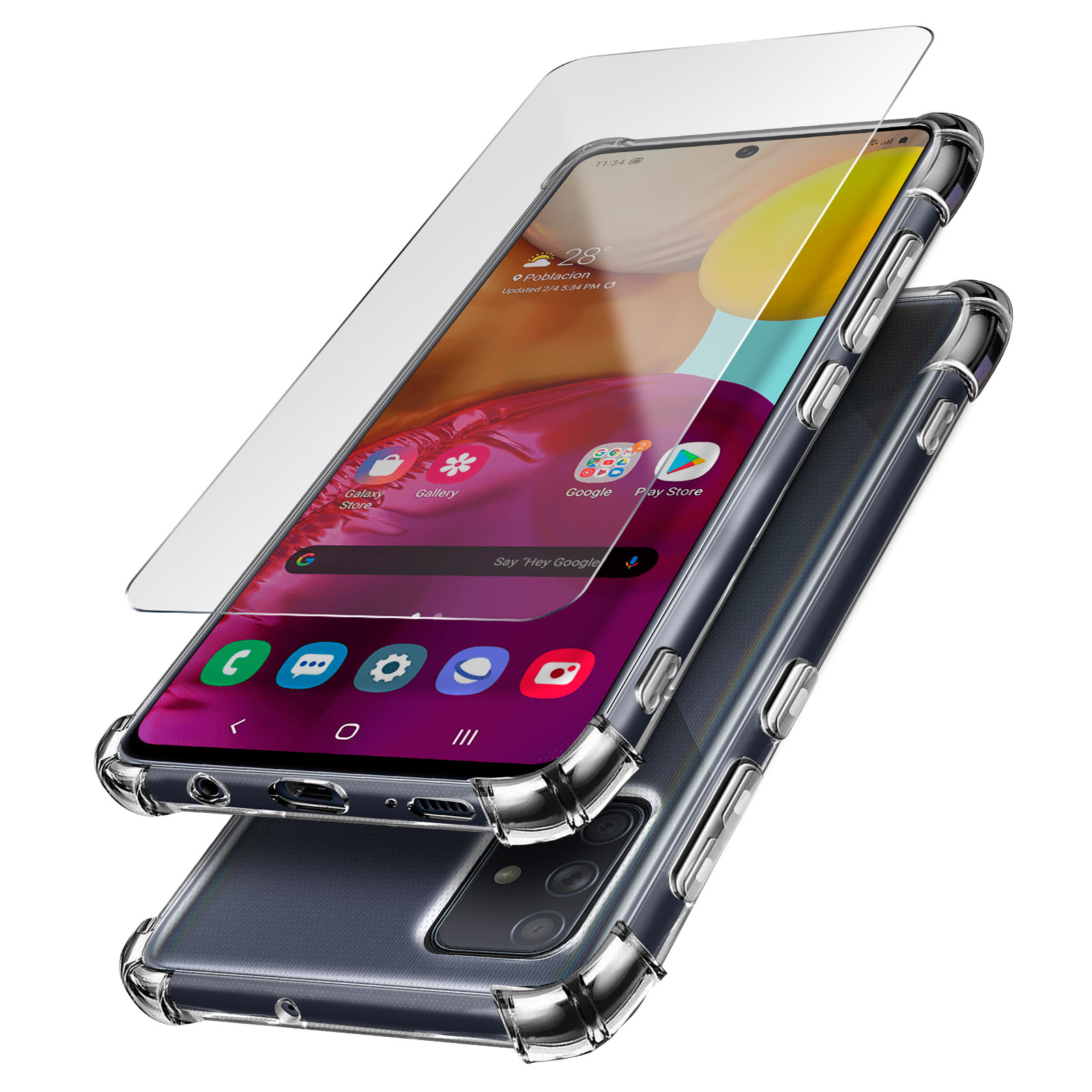 Samsung, Prems A71, Series, Backcover, Transparent AVIZAR Galaxy