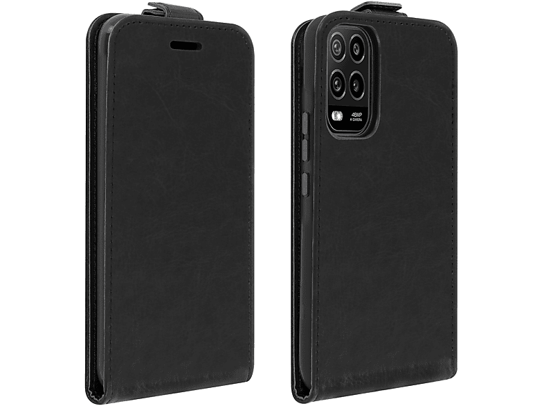 AVIZAR Flexi Series, Bookcover, Xiaomi, Mi 10 Lite, Schwarz