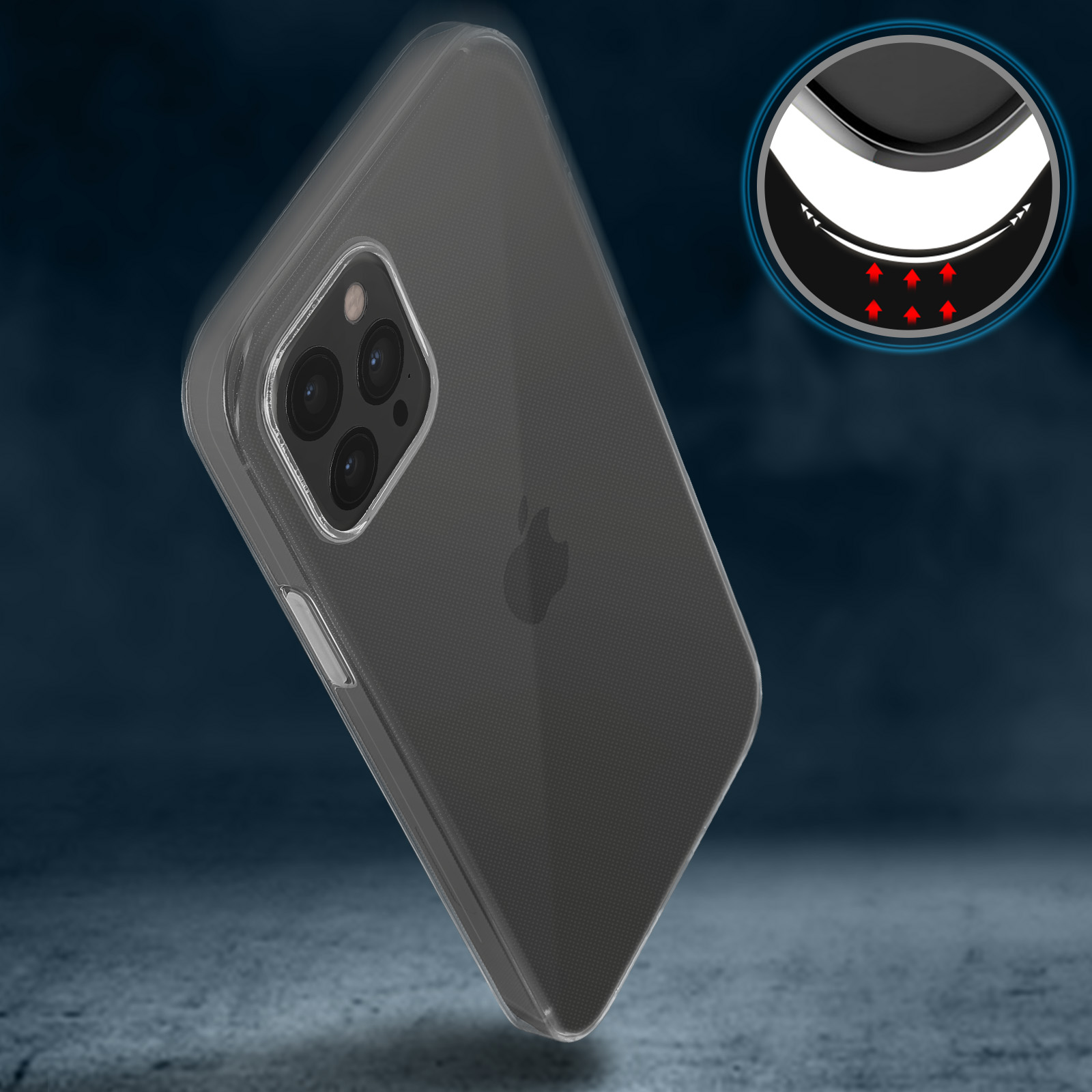AVIZAR Bumper Series, Backcover, Max, iPhone Transparent Apple, 12 Pro