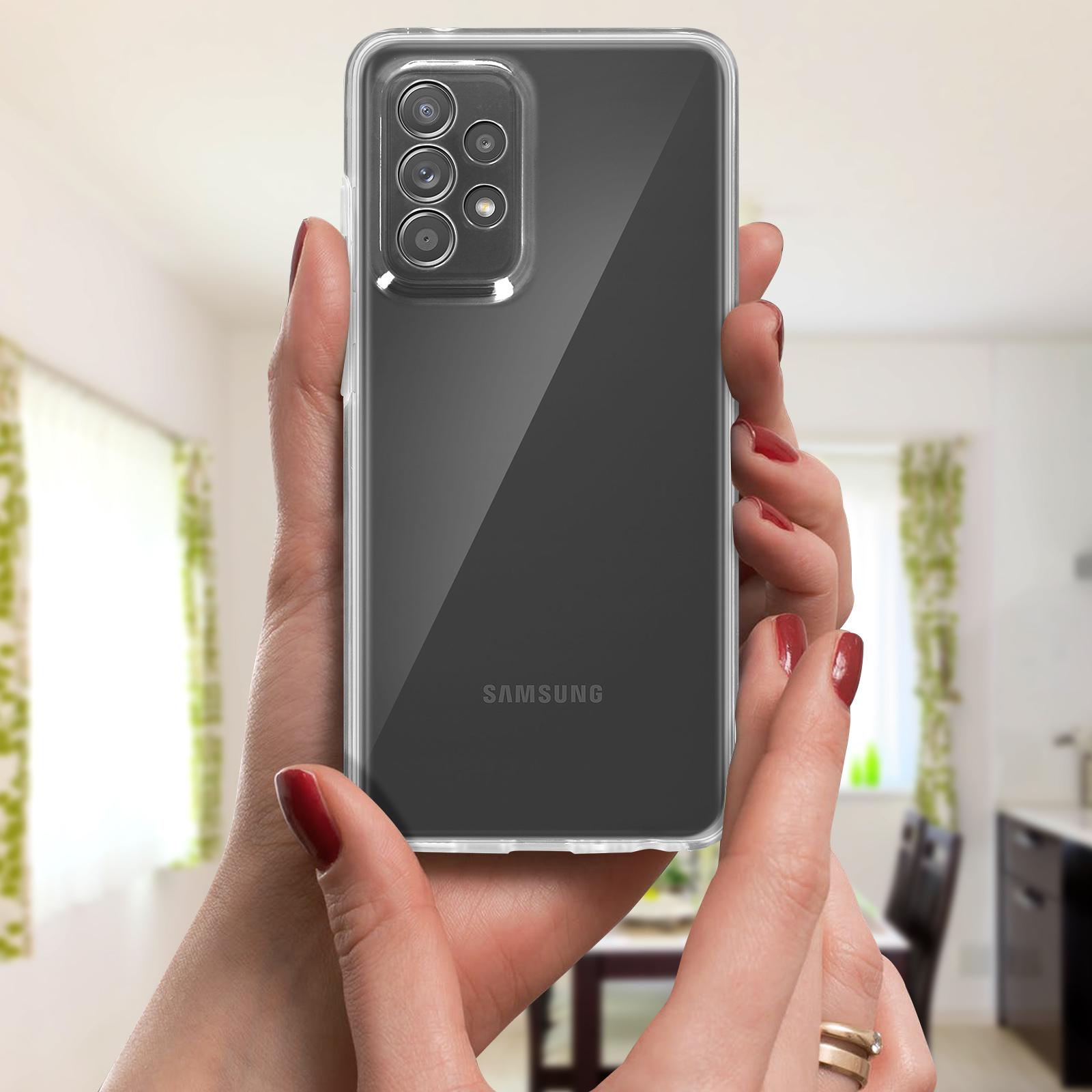 AVIZAR Rundumschutz Galaxy Full Series, Transparent Samsung, A52s, Cover,