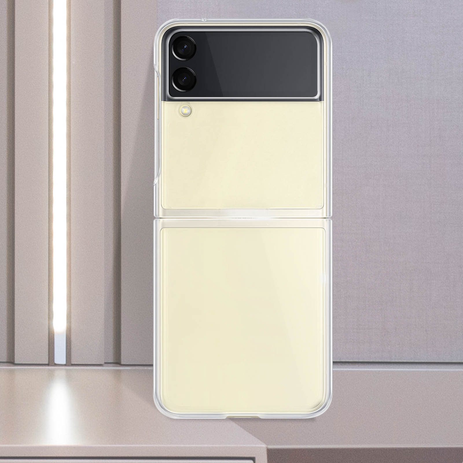 AVIZAR Crystal Series, Z 3, Flip Transparent Galaxy Backcover, Samsung