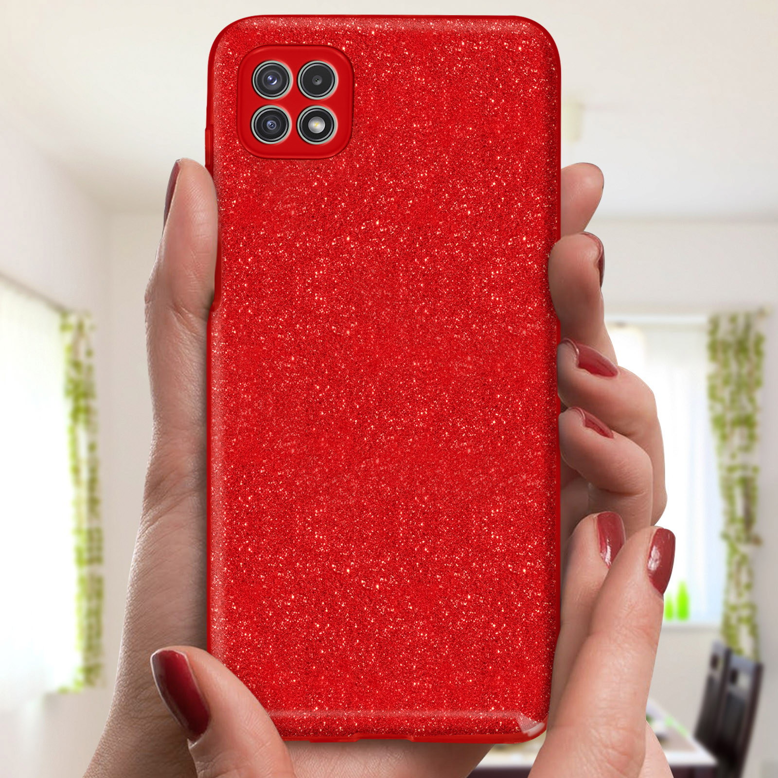 AVIZAR Papay Rot A22 Samsung, Backcover, Galaxy 5G, Series