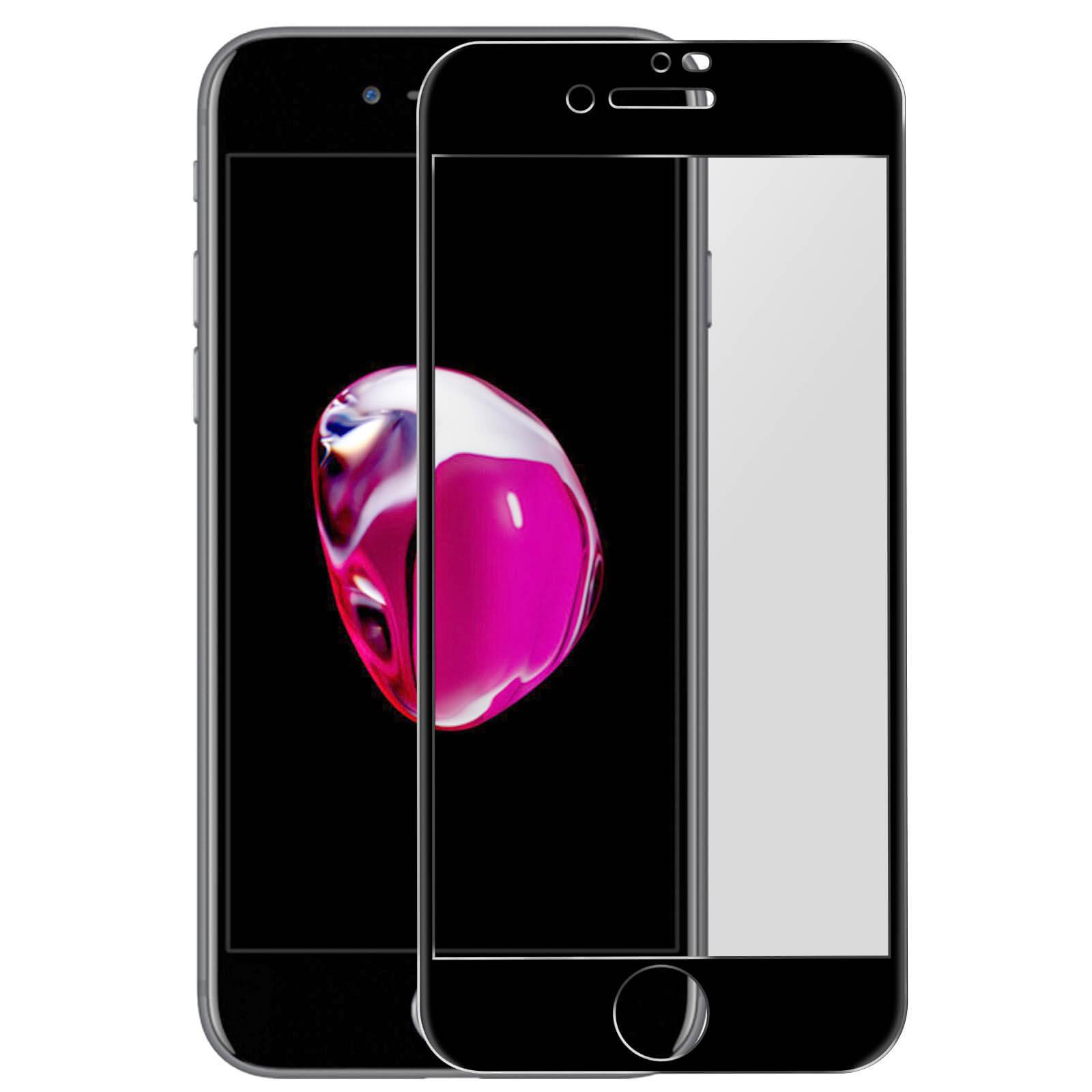 Apple AVIZAR Rand Gehärtetes iPhone 8 Plus) Härtegrad, mit Schutzfolie Glas Glas-Folien(für Schwarz 9H