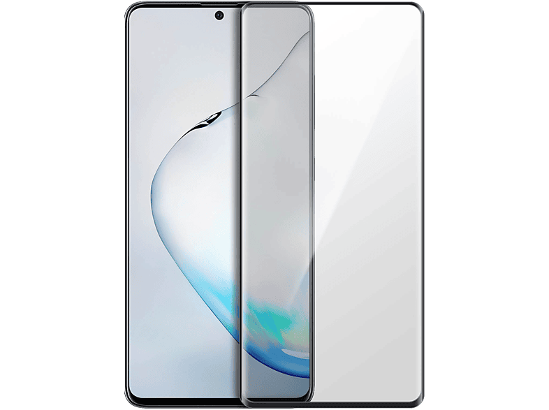 AVIZAR Gehärtetes Glas Schutzfolie mit 9H Härtegrad, Rand Schwarz Glas-Folien(für Samsung Galaxy A73 5G)