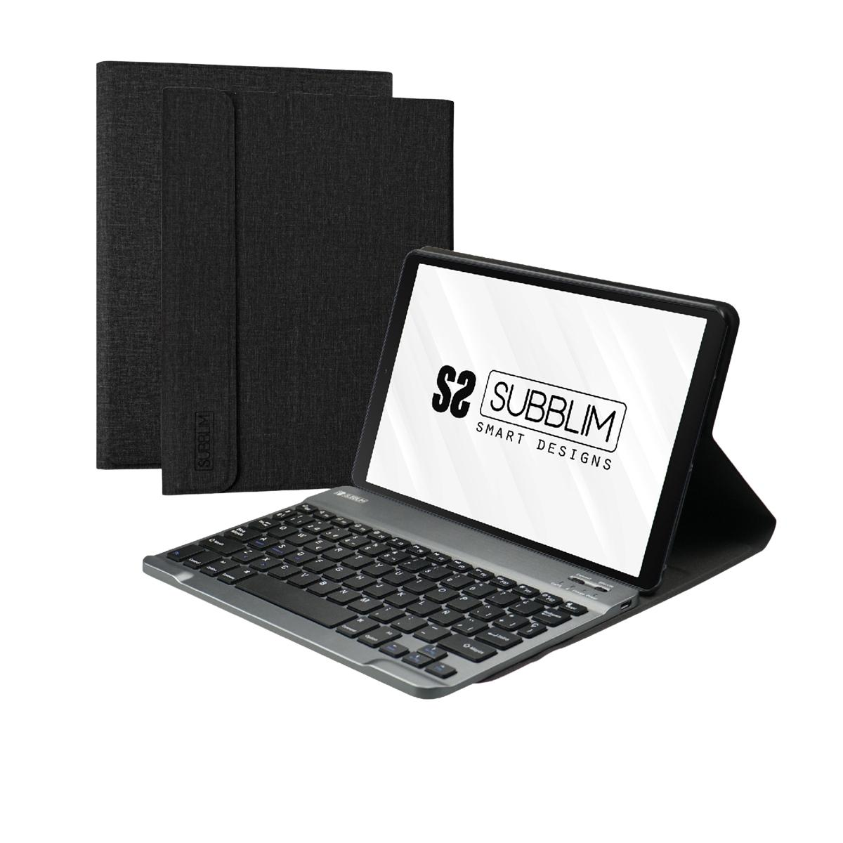 Funda Tablet Con teclado subblim lenovo m10 hd samsung tbx306 negro