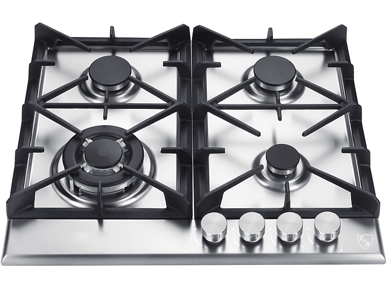 K&H 4 Zonen Edelstahl Eigebaut Wok Brenner 4Z-KHSSW Autark Gaskochfeld breit, mm 4 58cm Erdgas (580 Gaskochfeld Kochfelder)