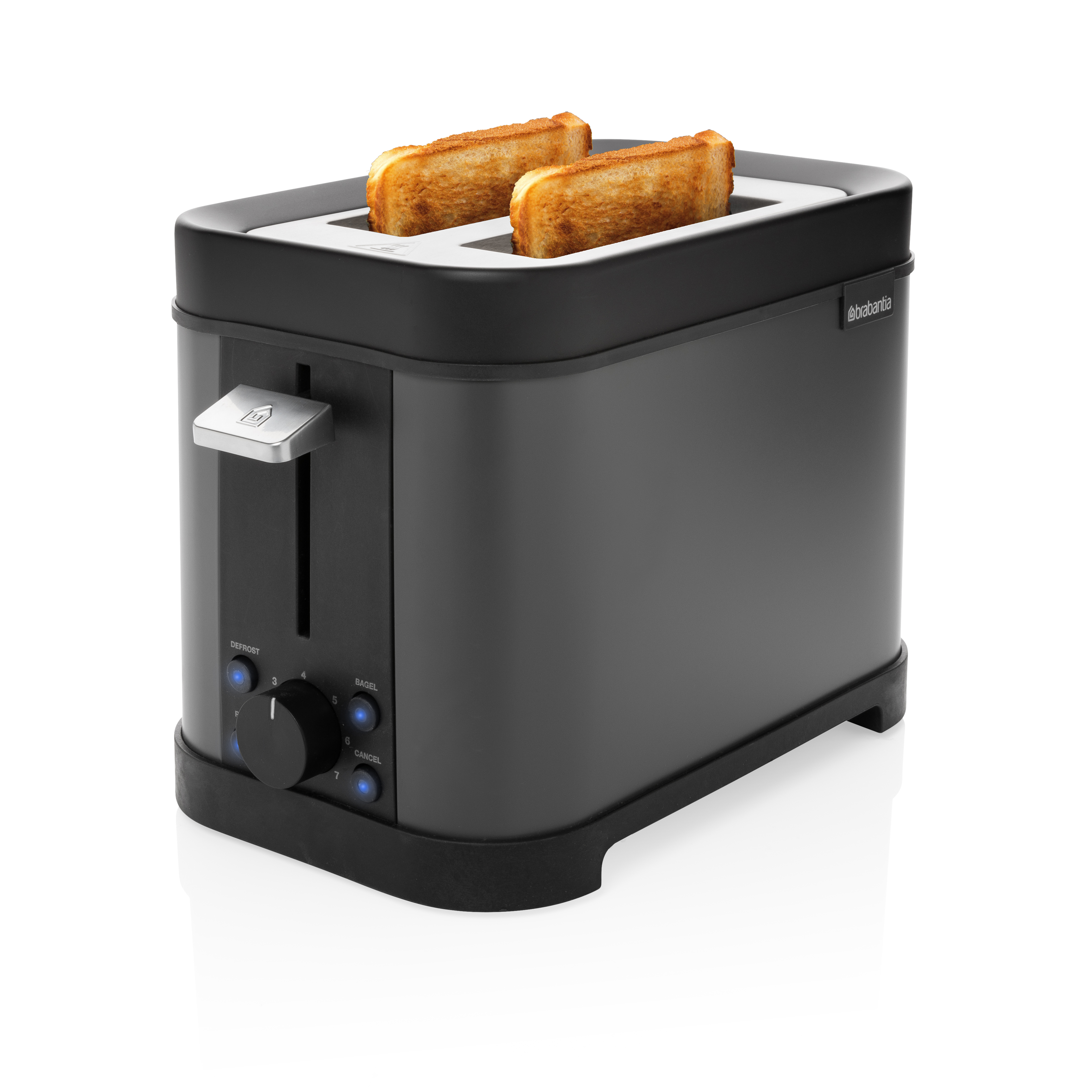 Schlitze: BRABANTIA Grau D2-2GY (900 Toaster Watt, 2)