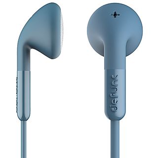 Auricular - DEFUNC Auriculares DeFunc + TALK con cable jack 3,5 mm azules, Intraurales, Blanco