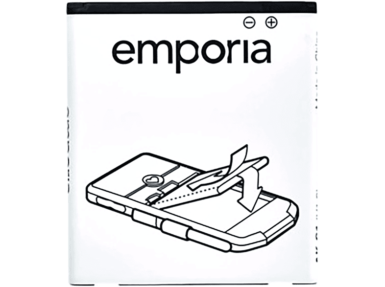 EMPORIA Original Akku für Emporia AK-S3-BC Li-Ion Akku, Li-Ion, 3.8 Volt, 2500 mAh