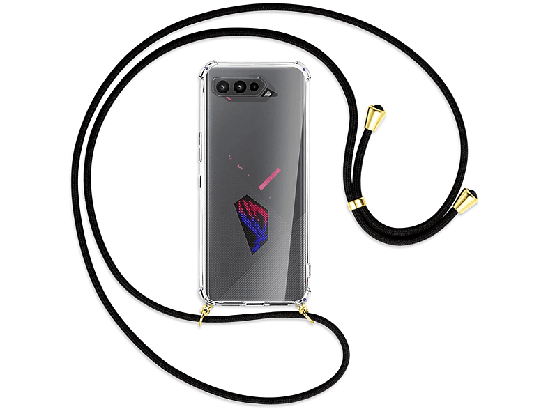 5 ROG Ultimate, 5, Phone Schwarz Gold 5 MTB MORE Asus, Umhänge-Hülle Kordel, Pro, ENERGY mit Backcover, /