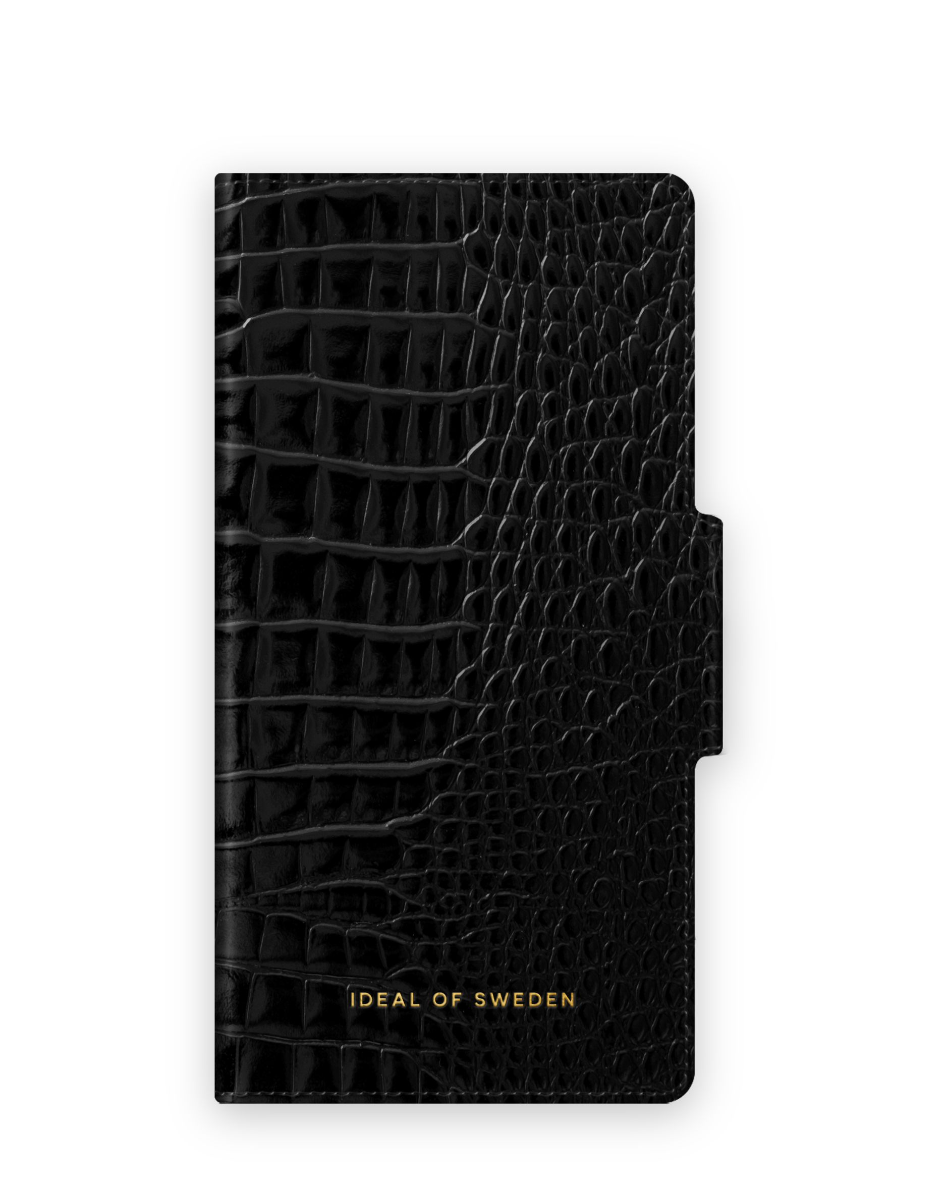 Bookcover, OF Croco 13 SWEDEN IDAW-I2154-236, Mini, IDEAL Neo Noir Apple, iPhone