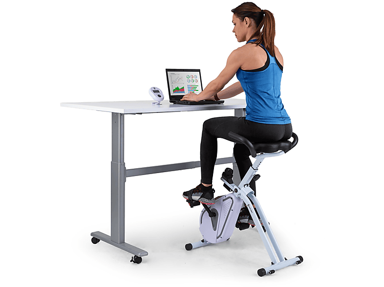 Bike CAPITAL Desk Azura SPORTS Weiß Heimtrainer,