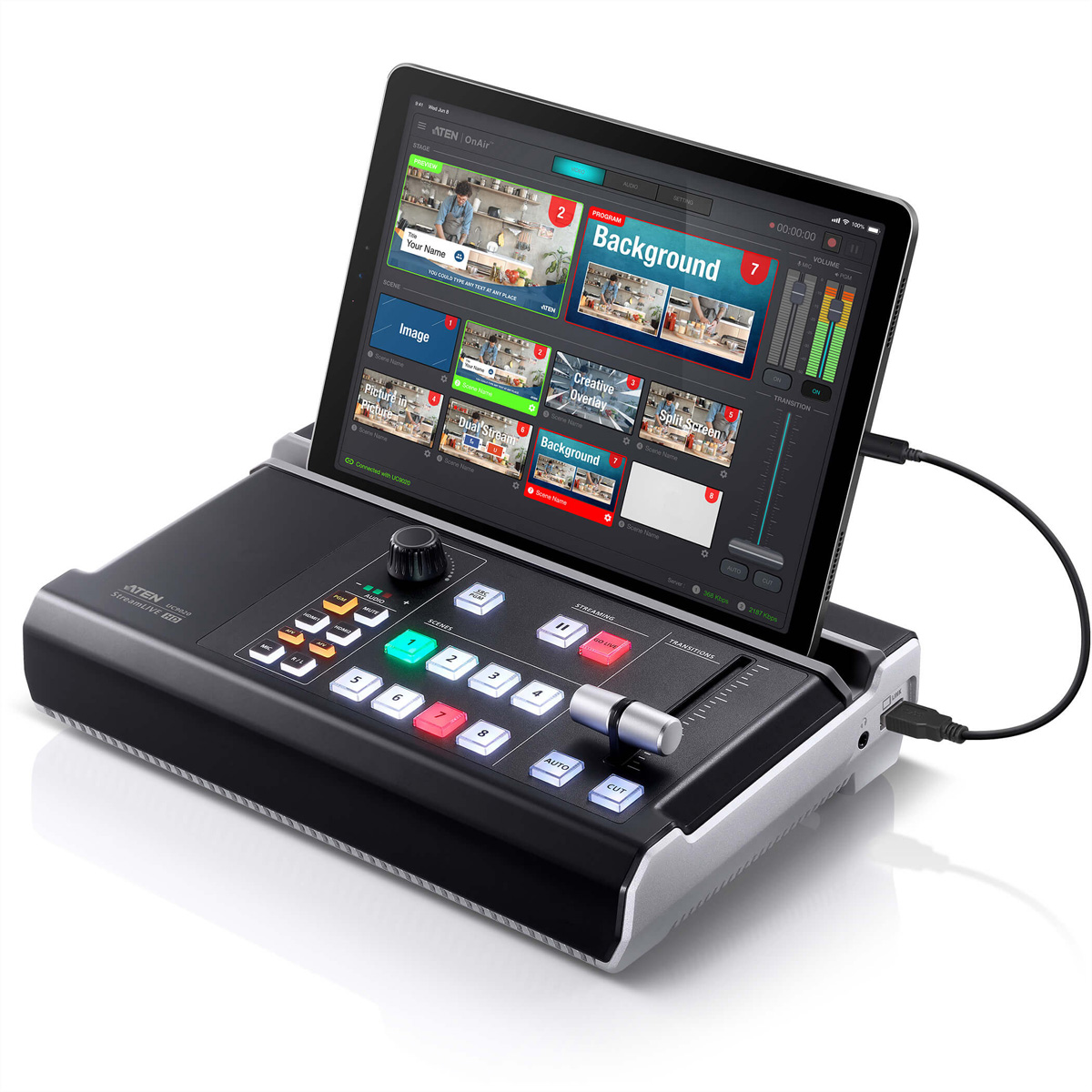 StreamLIVE AV HD UC9020 ATEN Video-Aufzeichnung Mixer