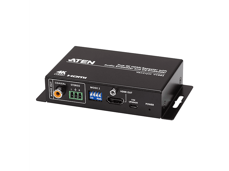 ATEN VC882 True 4K HDMI Repeater mit Audio Embedder und De-Embedder HDMI-Verlängerung