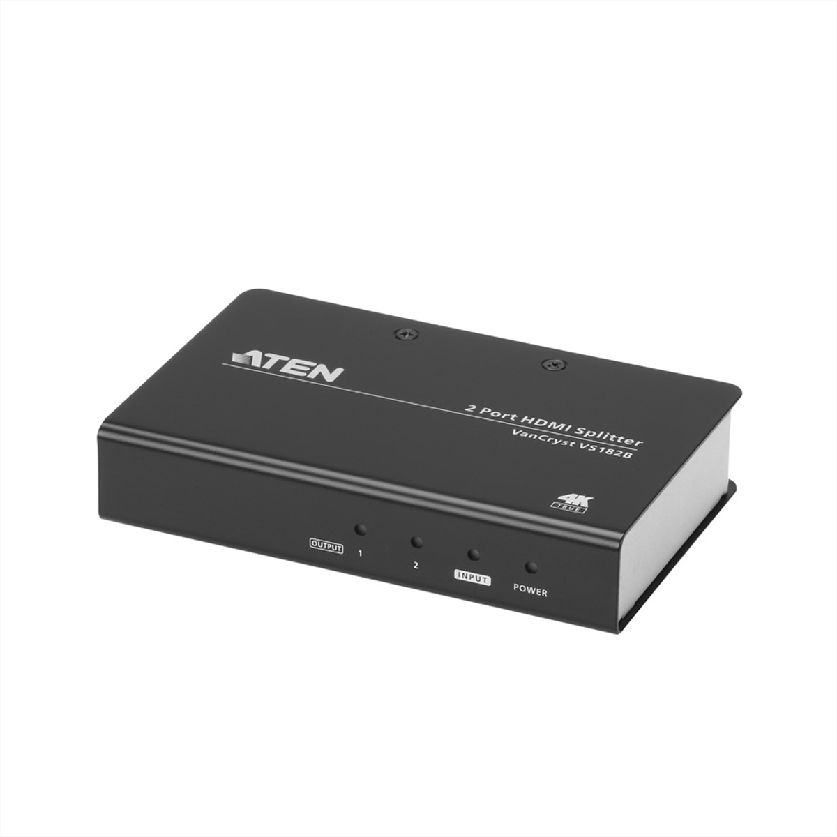 Splitter HDMI nero con logo ATEN e varie porte e pulsanti.