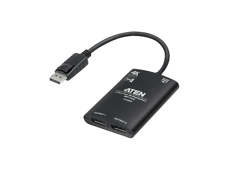 ATEN VS92DP 2-Port True 4K DisplayPort Splitter mit MST Hub DP-Video-Splitter