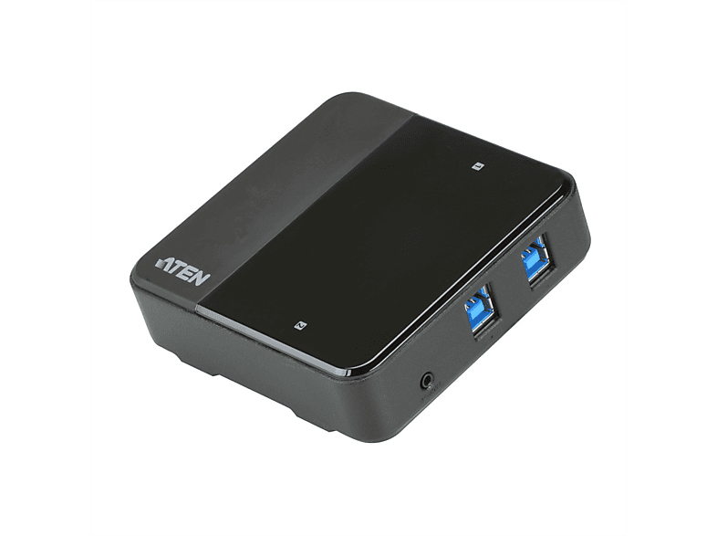 ATEN US3324 2-Port USB zu USB-C Sharing, Switchbox, automatisch, grau