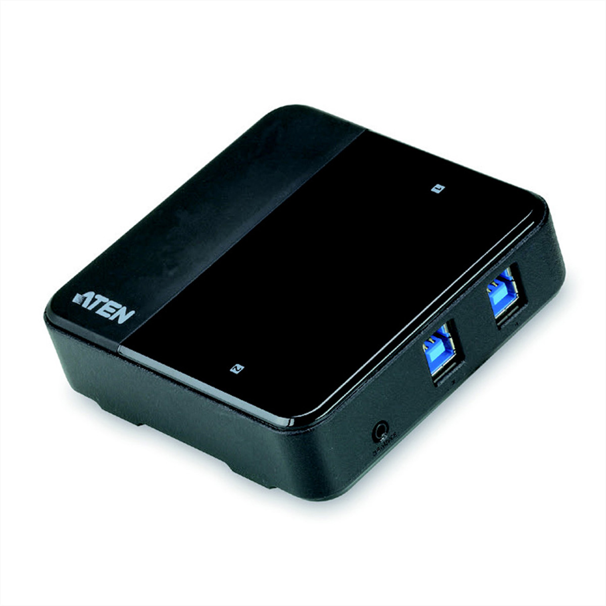 ATEN US234 USB 3.0-Peripheriegeräte-Switch mit 2 Ports, automatisch, Switchbox, schwarz