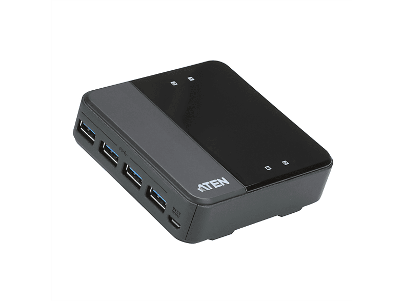 ATEN US3344 4-Port USB automatisch, USB-C schwarz Switchbox, zu Sharing