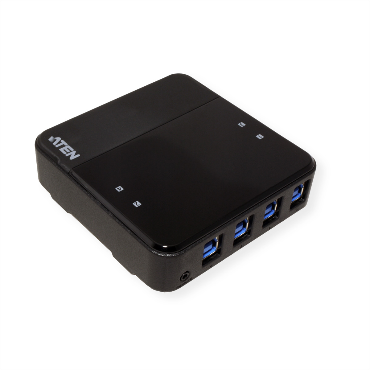 ATEN US3344 4-Port USB automatisch, USB-C schwarz Switchbox, zu Sharing