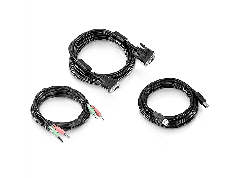 Kabel DVI-I KVM Audio, 4,5m TRENDNET KVM-Kabel, 4,5 TK-CD15 Kit m USB