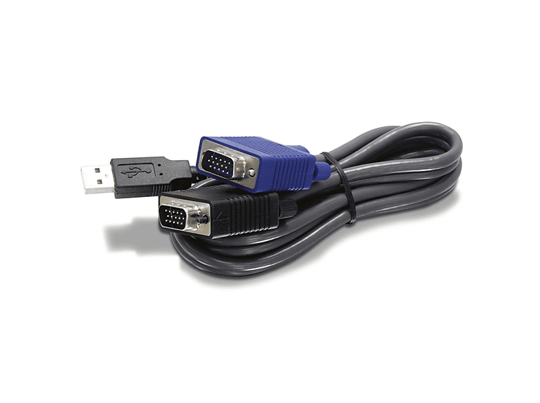 Kabel m Tastatur/Video/Maus 10ft KVM TK-CU10 3,1 (KVM)-Kabel, USB/VGA, TRENDNET