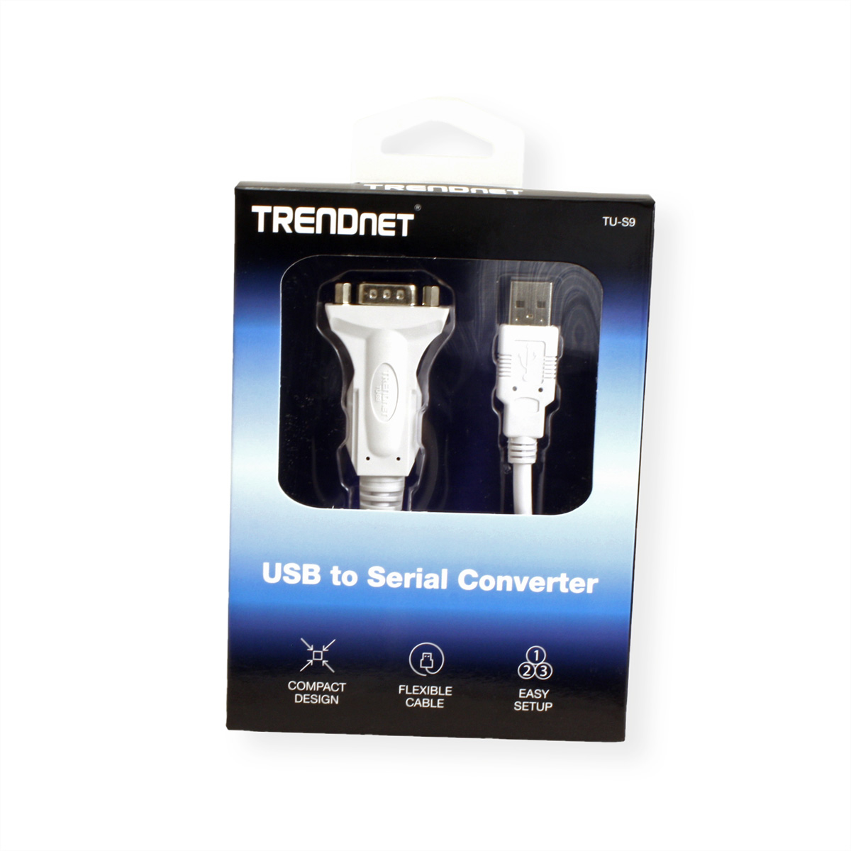 TRENDNET Konverter zu Converter USB Serial USB-zu-Seriell TU-S9