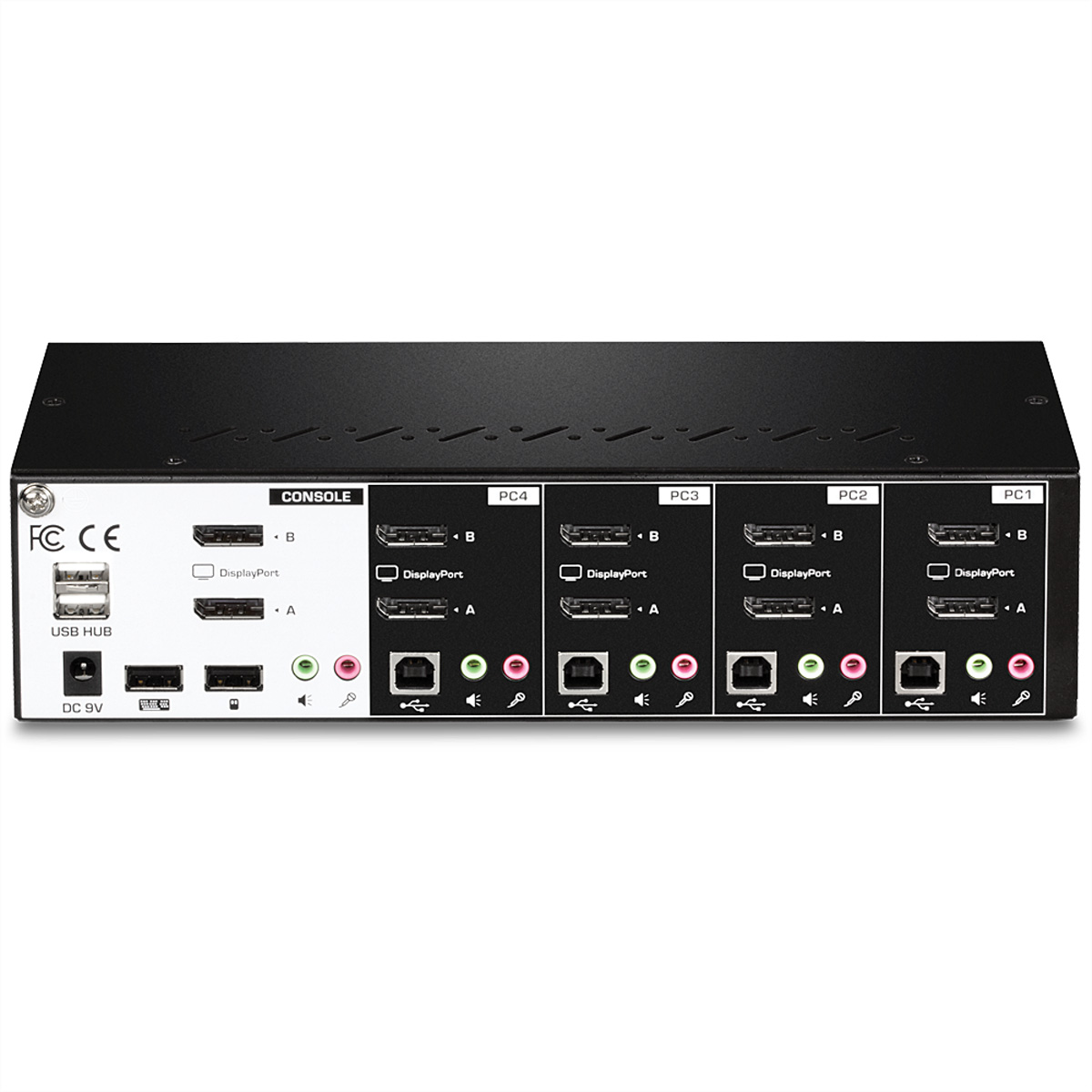 TRENDNET TK-440DP 4-Port Dual Monitor Switches Display KVM Port KVM Switch
