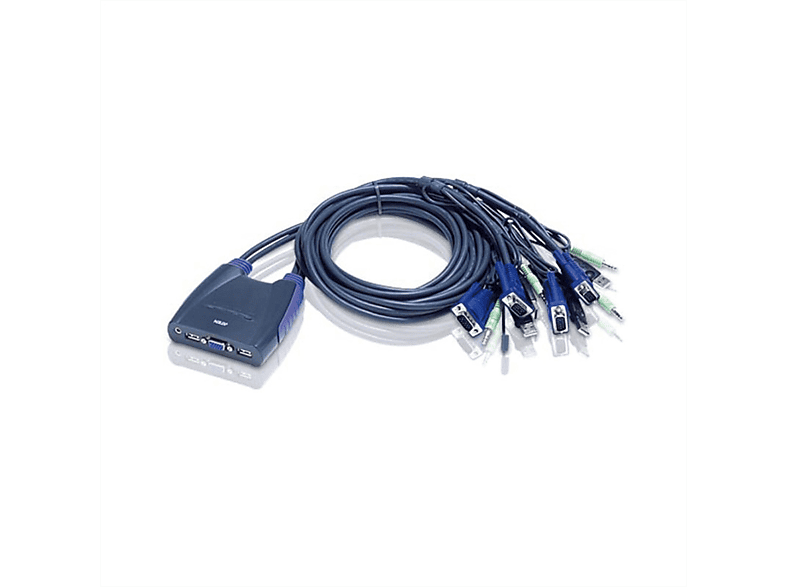 KVM CS64US Switch VGA USB, VGA, ATEN KVM-Switch, Audio, Ports 4