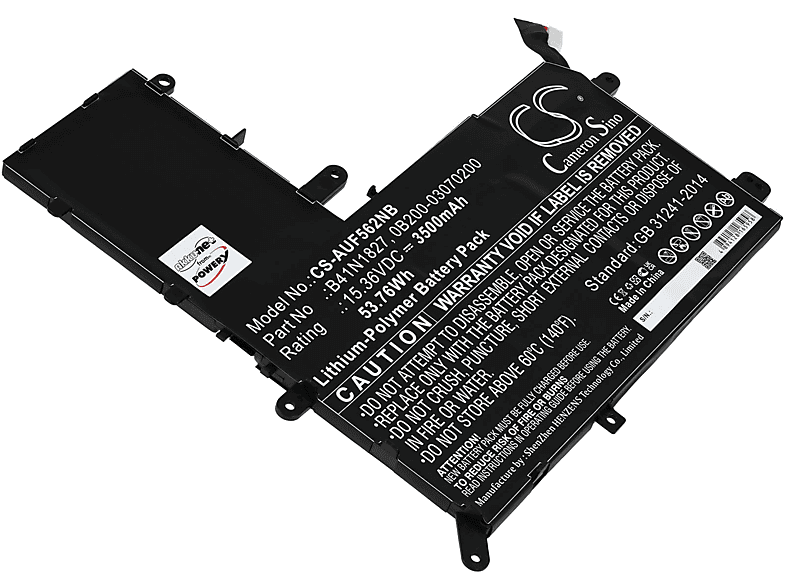 POWERY Akku für Asus ZenBook Flip 15 UX562FA Li-Polymer Akku, 3500mAh