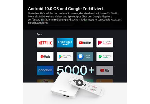 Smart Box Android TV - THA-100 THOMSON, Blanco