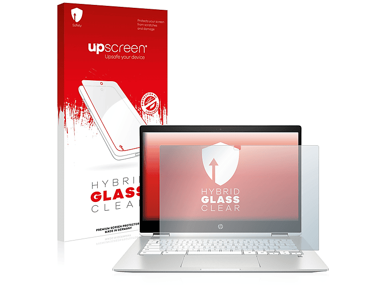 UPSCREEN Schutzglas Panzerglasfolie klar Displayschutz(für 14b-ca0001ns) x360 HP Chromebook