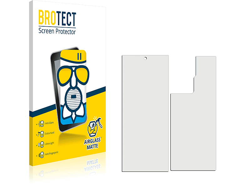BROTECT Airglass matte Schutzfolie(für ZTE Axon 30 Ultra 5G (Vorder + Rückseite))