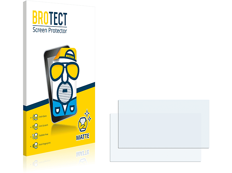 Bruni 2x Folie für Garmin DriveSmart 61 LMT-D Schutzfolie Displayschutzfolie 