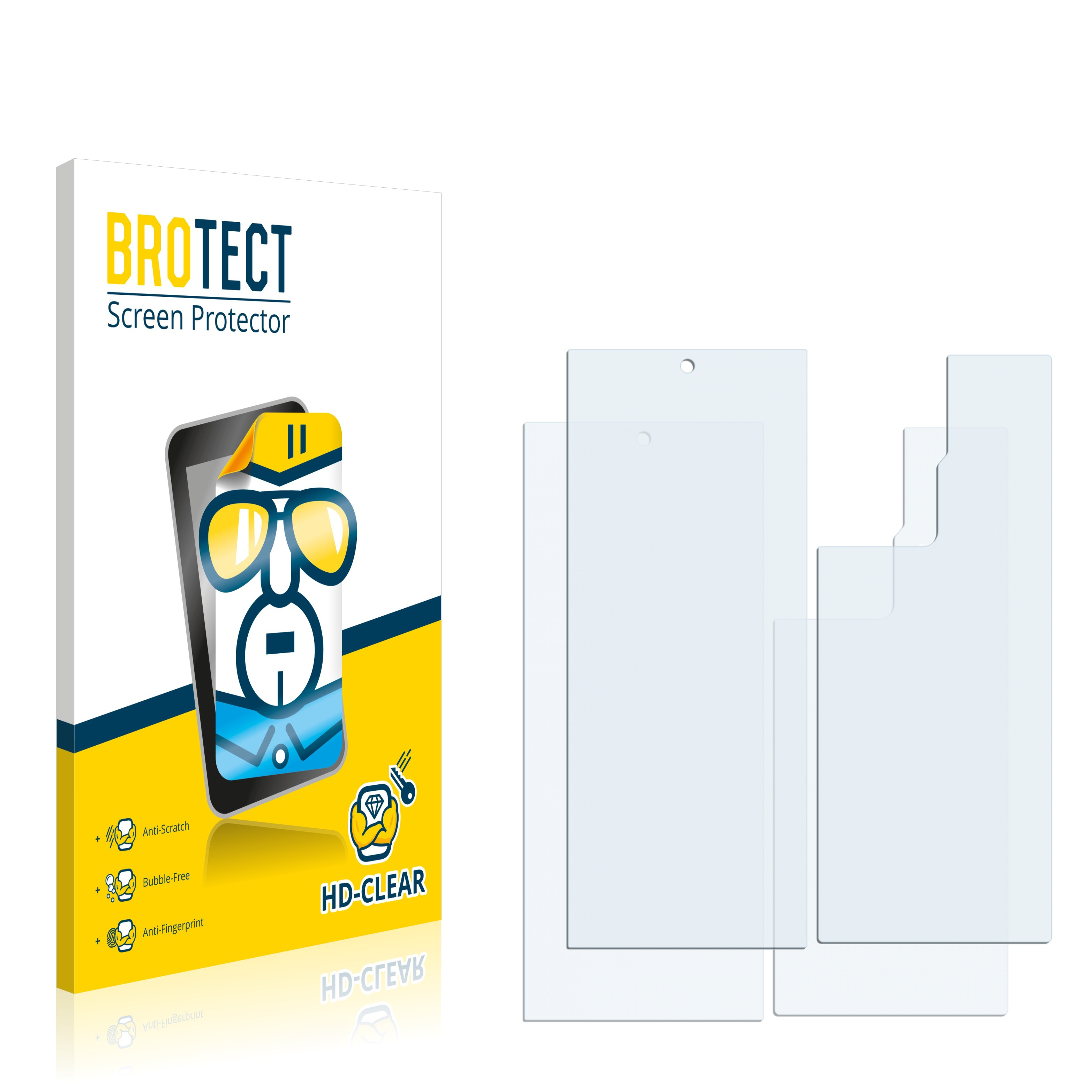 5G Axon klare BROTECT + 2x 30 ZTE Rückseite)) (Vorder Schutzfolie(für Ultra