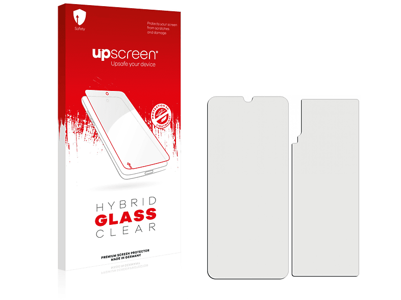 UPSCREEN klare Schutzfolie(für Samsung Galaxy + A50 (Vorder Rückseite))