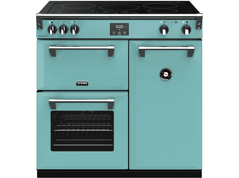 (EEK Country 164 Liter) Induktion, STOVES S900 EI Standherd Blue/Chrom Deluxe Induktion A, Richmond