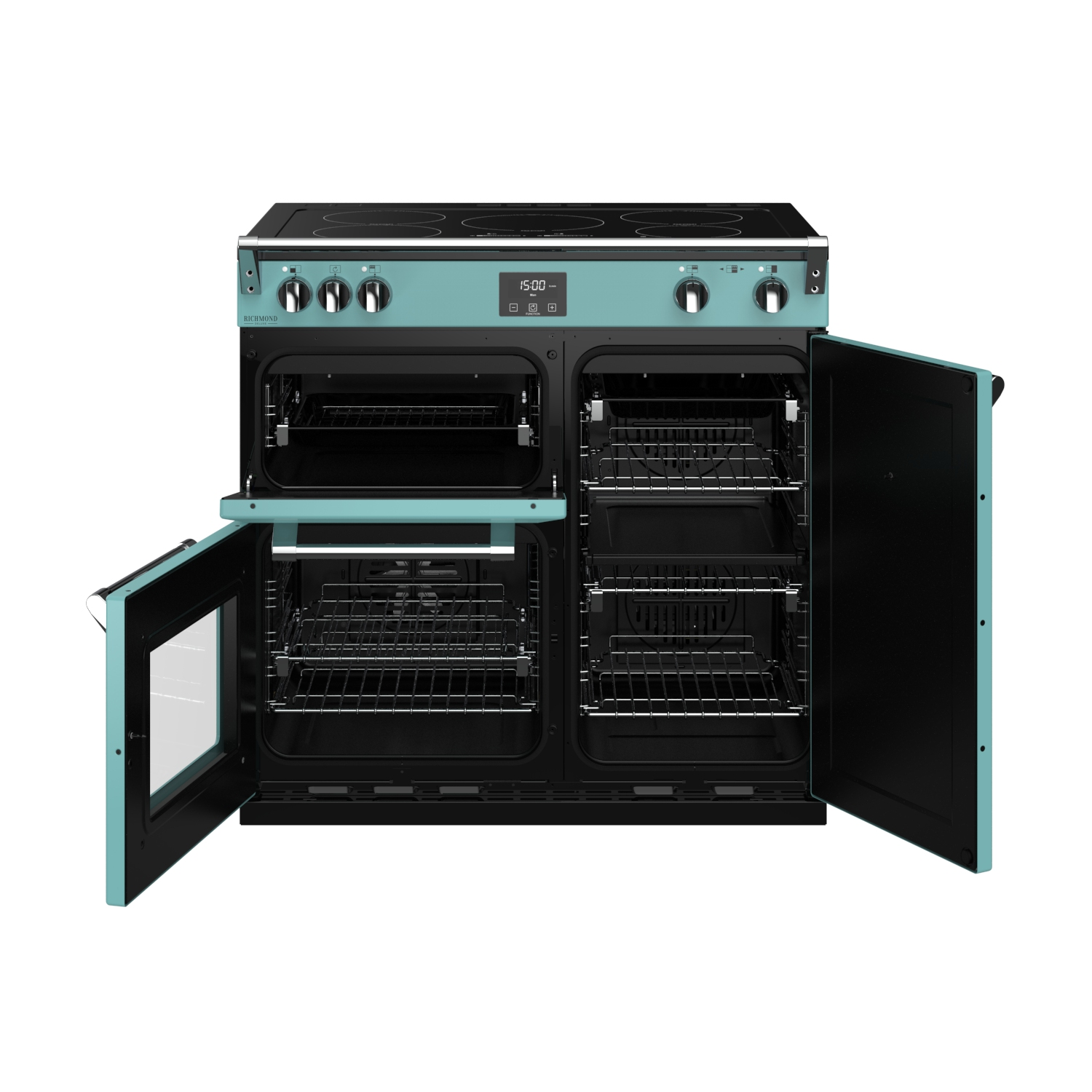 STOVES Richmond 164 Liter) S900 Induktion, (EEK Blue/Chrom A, EI Induktion Country Deluxe Standherd