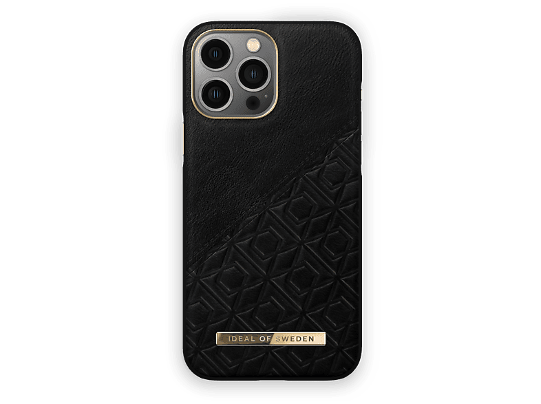 IDEAL OF SWEDEN IDACAW21-I2167-328, Max, Embossed Black Pro Apple, iPhone 13 Backcover