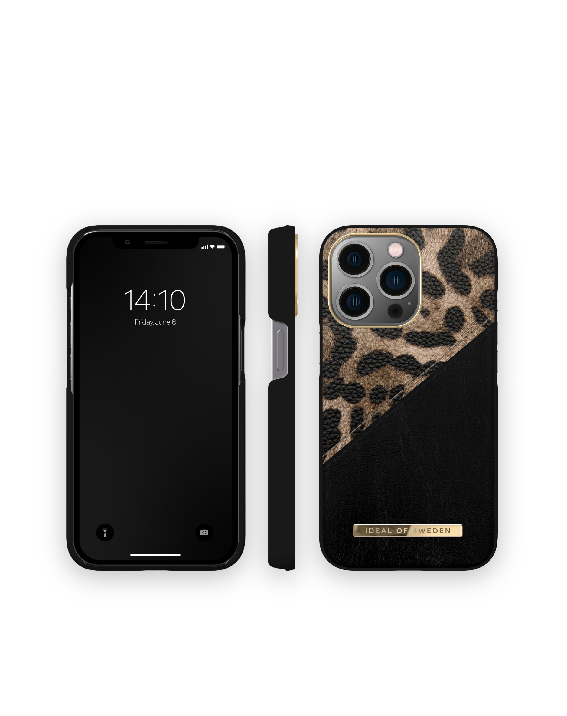 IDEAL OF SWEDEN IDACAW21-I2161P-330, Backcover, 13 Leopard Midnight Apple, Pro, iPhone