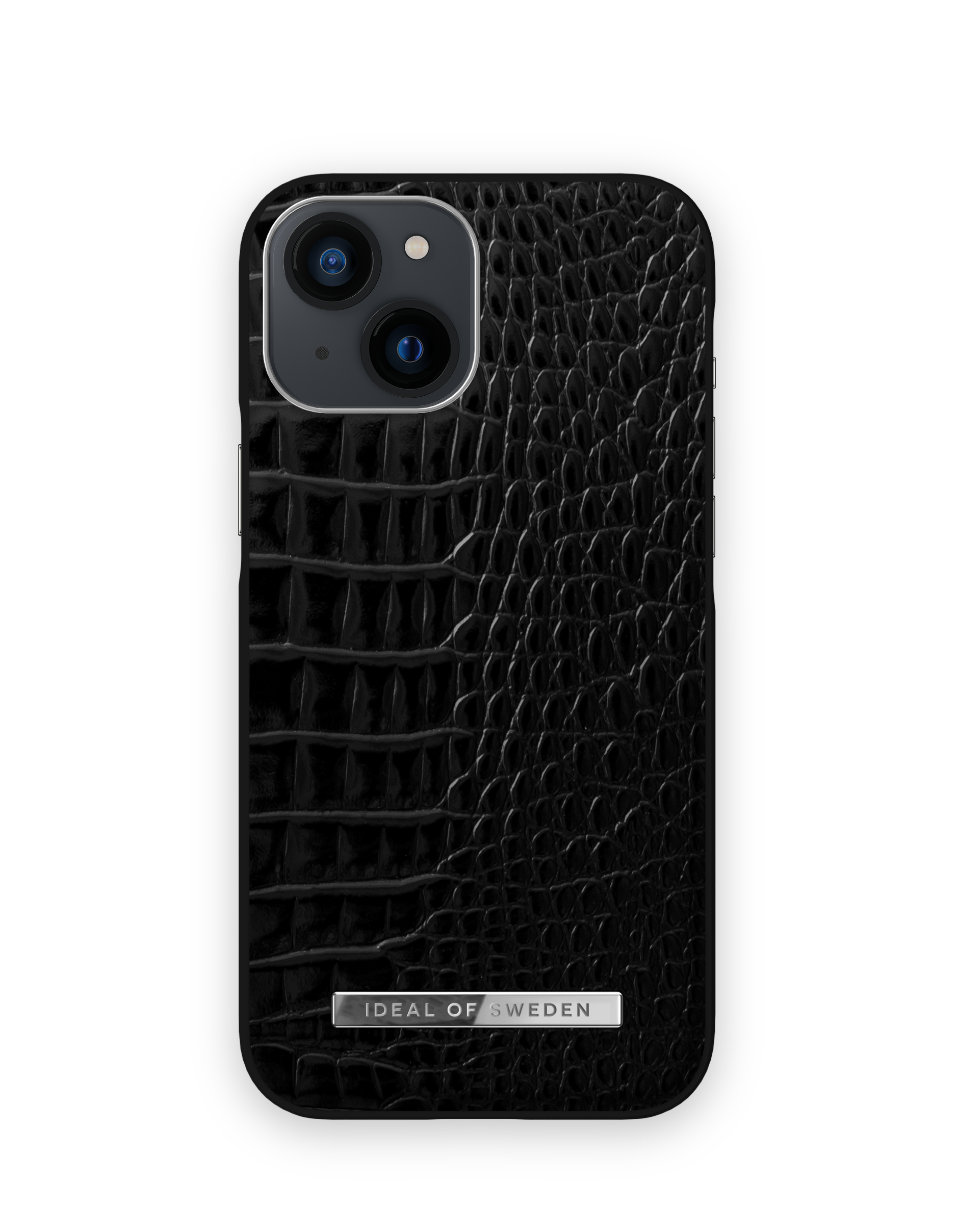 OF iPhone Neo Apple, IDEAL Croco Mini, Backcover, 13 Silver IDACSS21-I2154-306, Noir SWEDEN