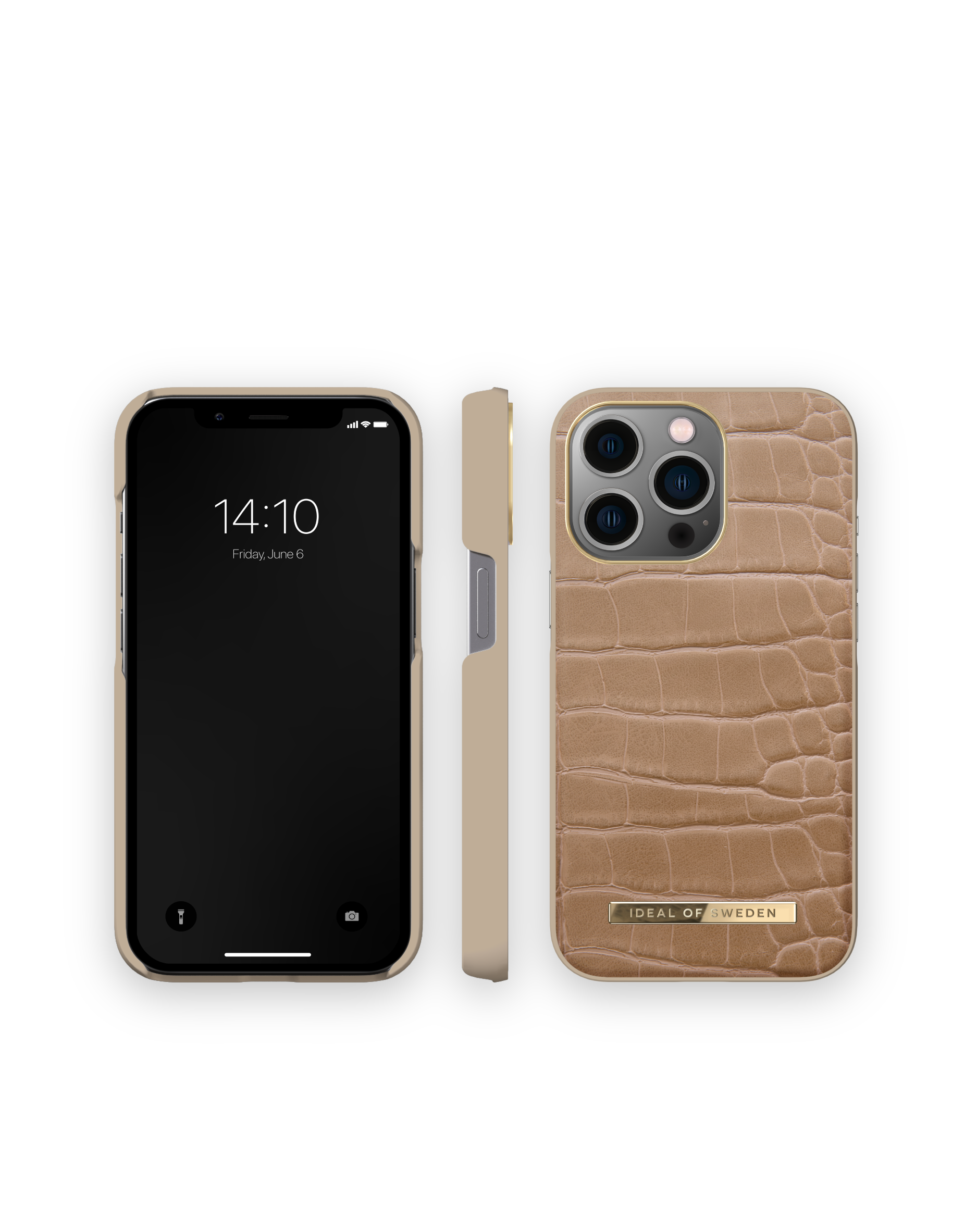 IDEAL OF SWEDEN IDAWAW21-I2161P-325, Full Apple, Cover, iPhone Croco Pro, Camel 13