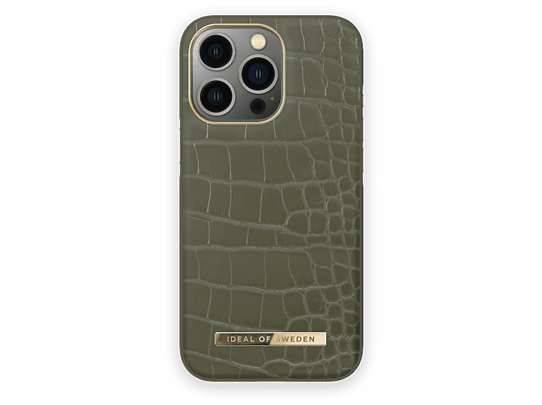 IDEAL OF SWEDEN IDACAW21-I2161P-327, Backcover, Apple, iPhone 13 Pro, Khaki Croco | Backcover