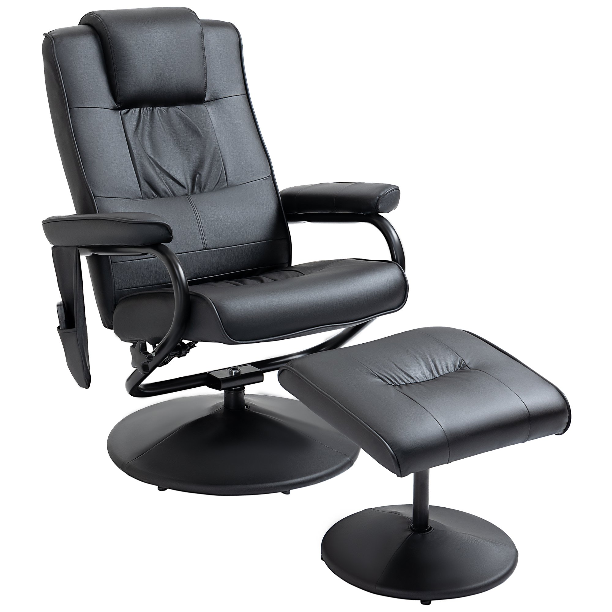 Sillón de Masaje - reclinable, 145°, control remoto, 10 zonas de masaje HOMCOM, Negro