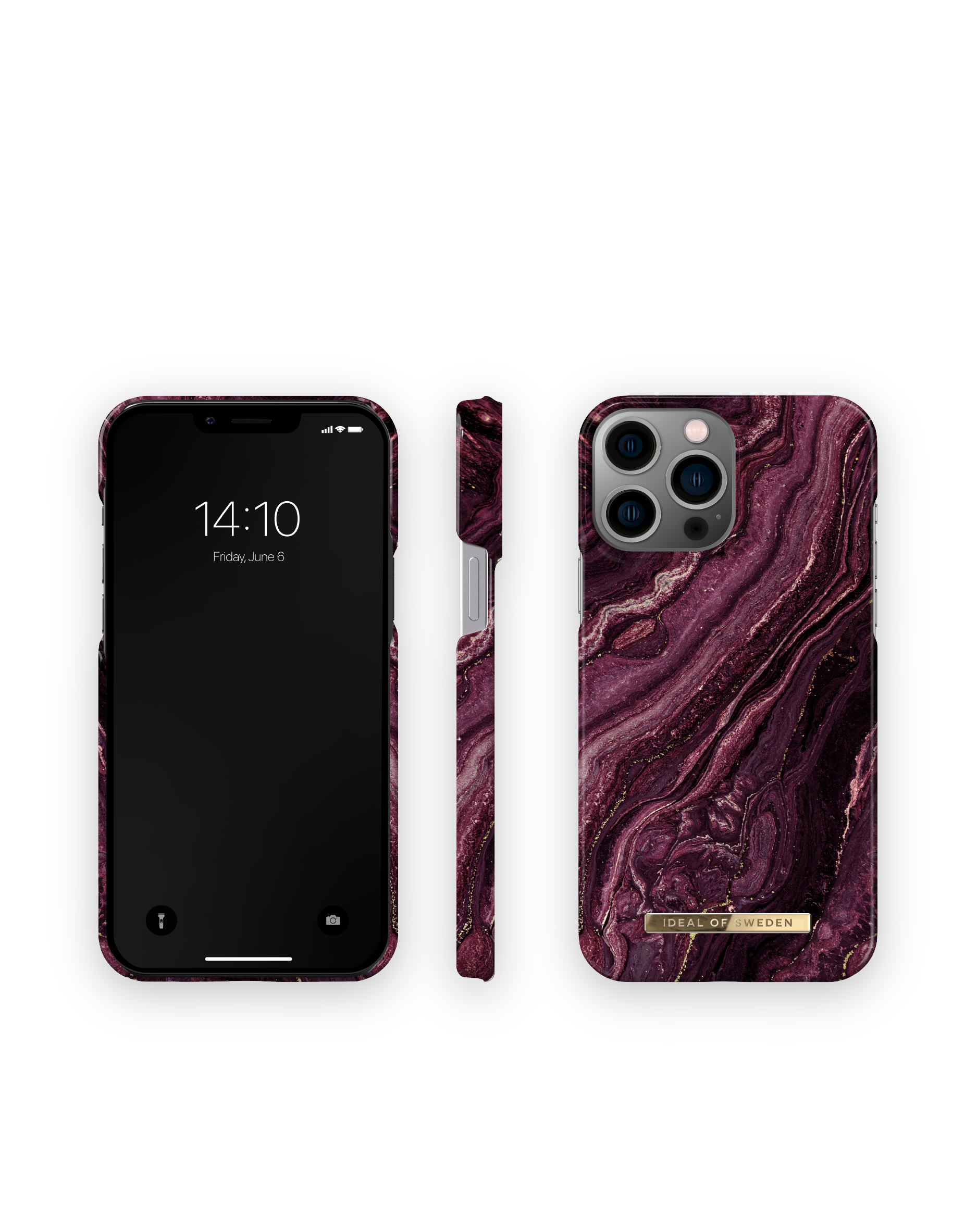 Pro IDFCAW20-I2167-232, 13 Golden Backcover, Plum Max, Apple, OF IDEAL SWEDEN iPhone