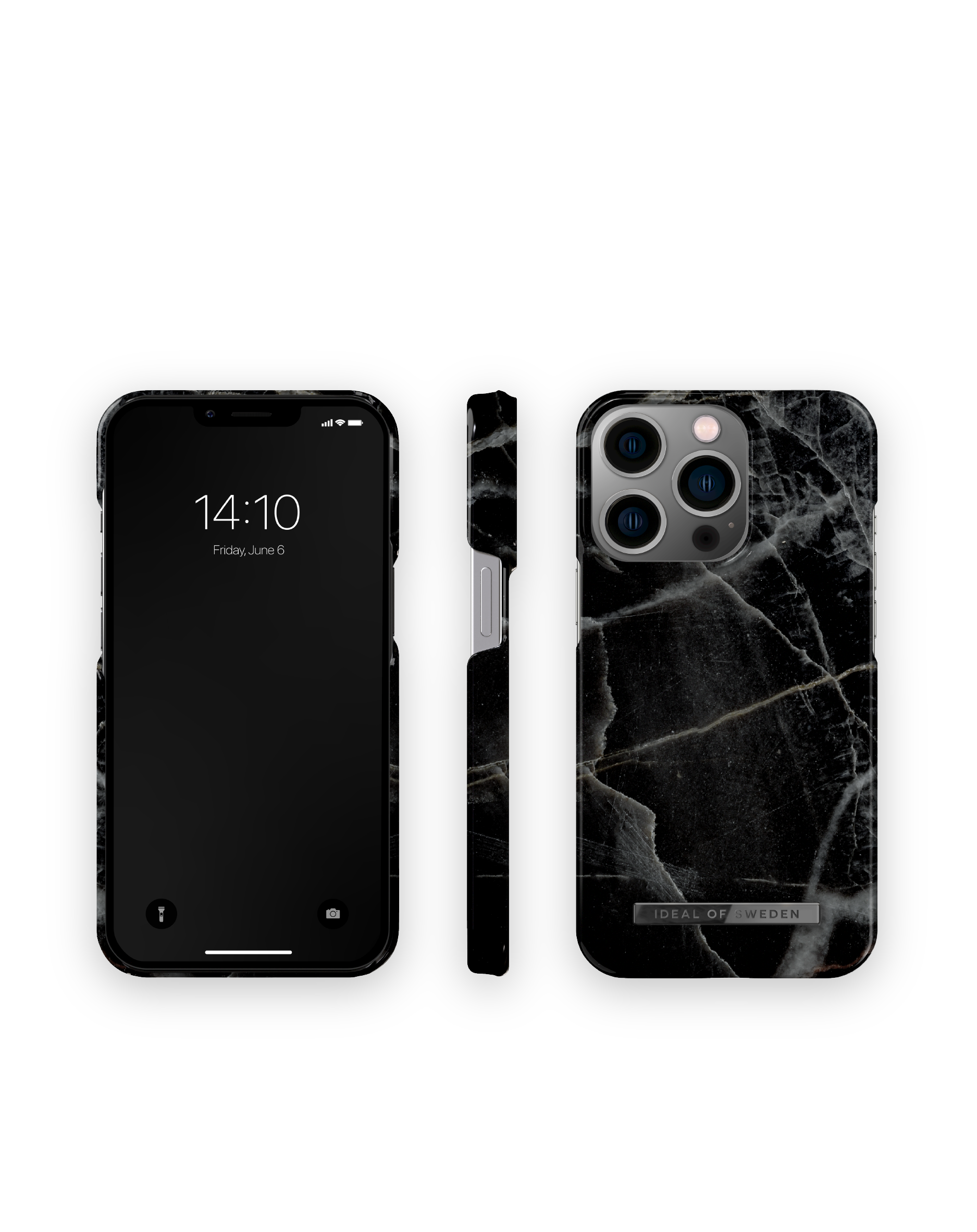 Pro, IDFCAW21-I2161P-358, 13 Black Apple, SWEDEN OF iPhone Backcover, Marble Thunder IDEAL