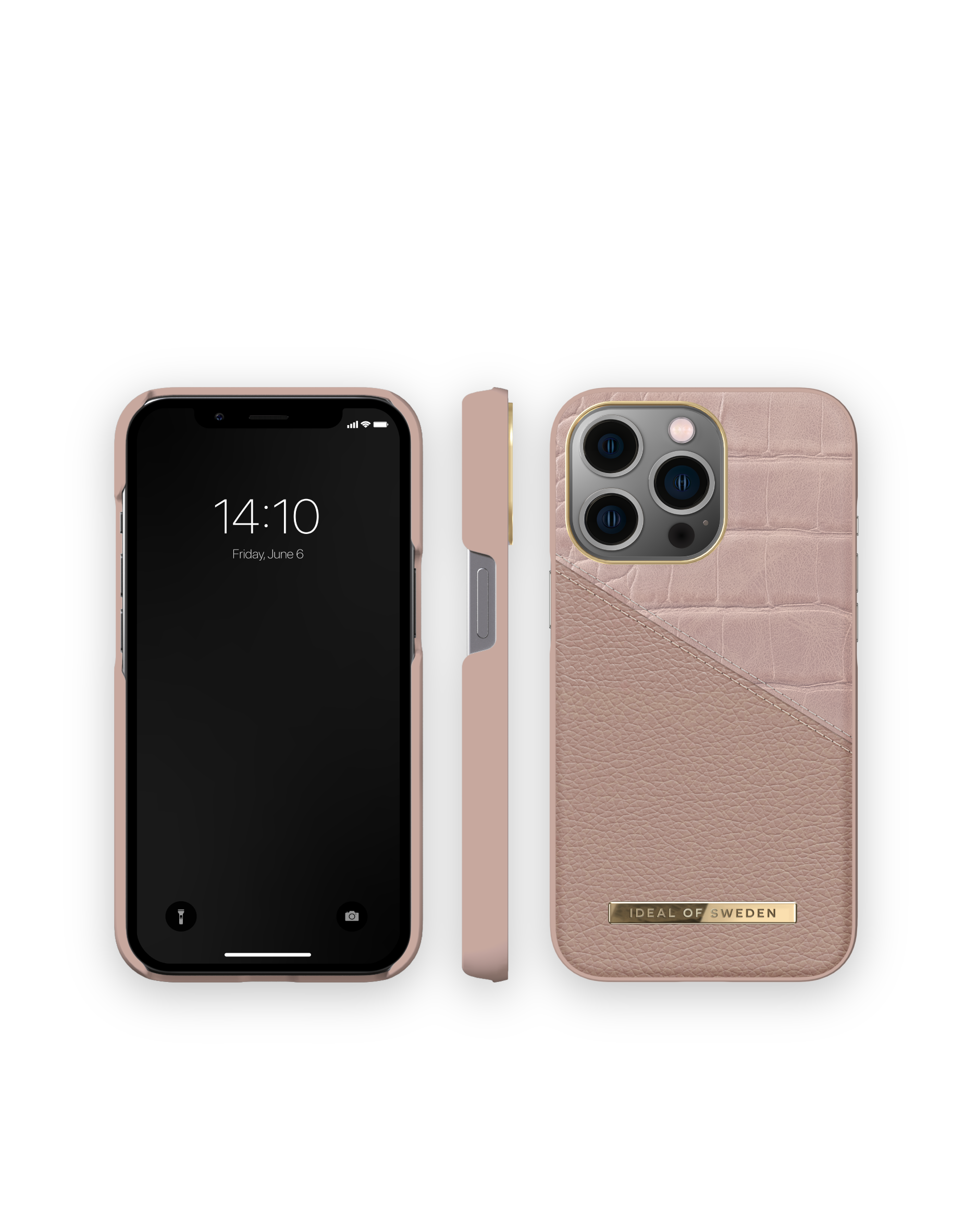 IDEAL OF SWEDEN IDACSS20-I2161P-202, Smoke Rose Apple, 13 Backcover, Pro, iPhone Croco